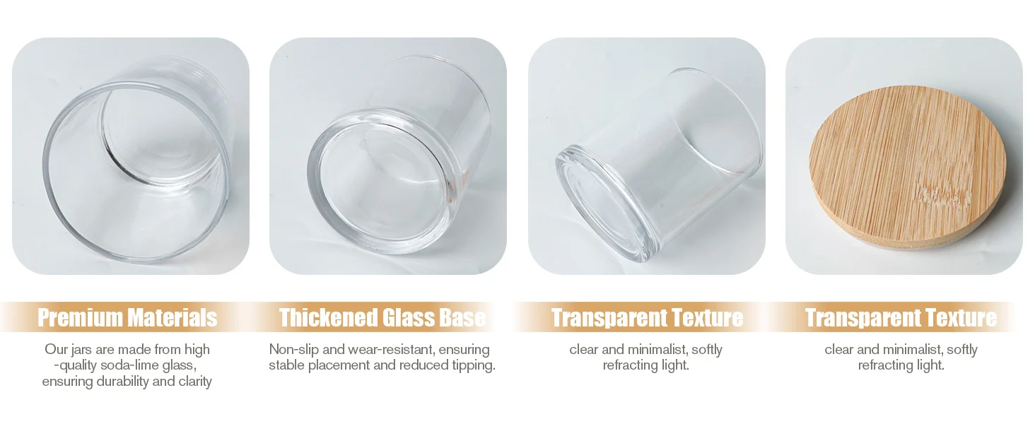 glass candle jars 7 oz