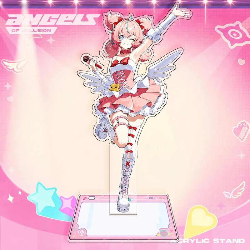 Zenless Zone Zero Collaborative Character Stand Aria Sunna Nangong Yu Cute Cartoon Anime Game Desk Ornament Gift Keychain