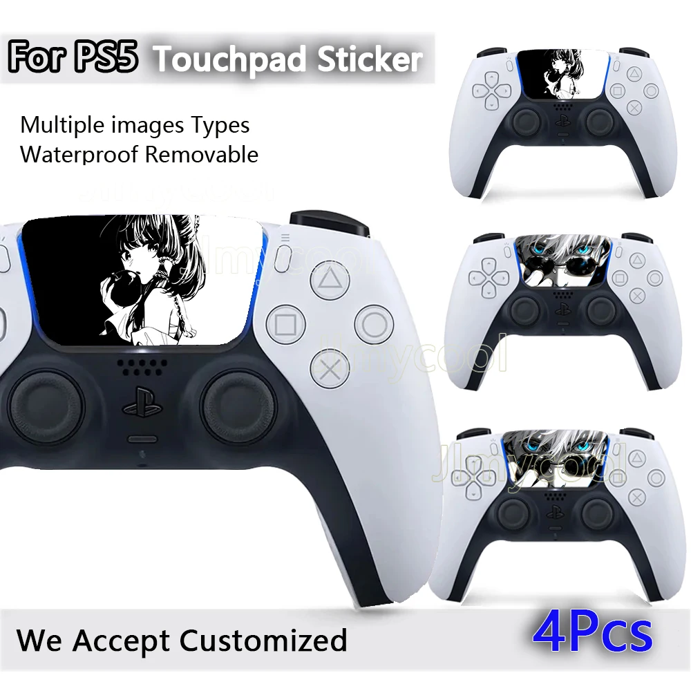 Anime Cool Girl For PS5 Touch Pad Skin Sticker Controller Touch AreaTouchpad Art Scratch-Proof Bubble-Free Vinyl
