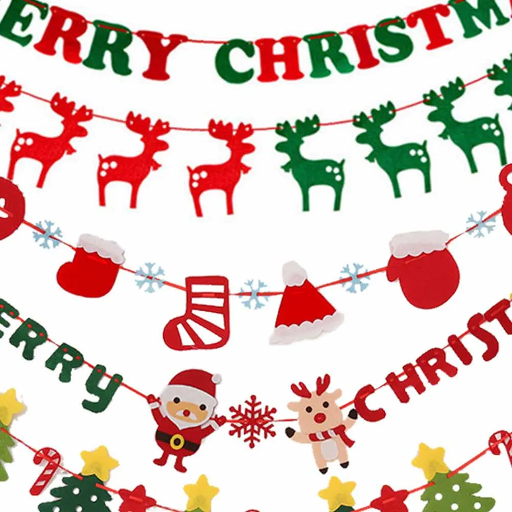 

Christmas Banner 300x15.4cm Merry Christmas Hanging Flag Decorative Bunting Party Supplies Indoor Outdoor Party Decoration