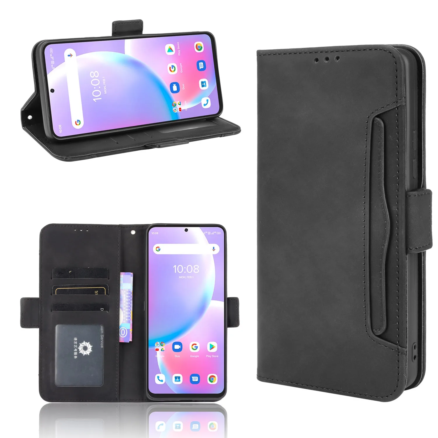 Separate type many Card Slot Wallet Cover For Umidigi A11S A11 A5 A7 A9 Pro Max 2021 A7S A3X  A3S Flip Leather Shockproof Case