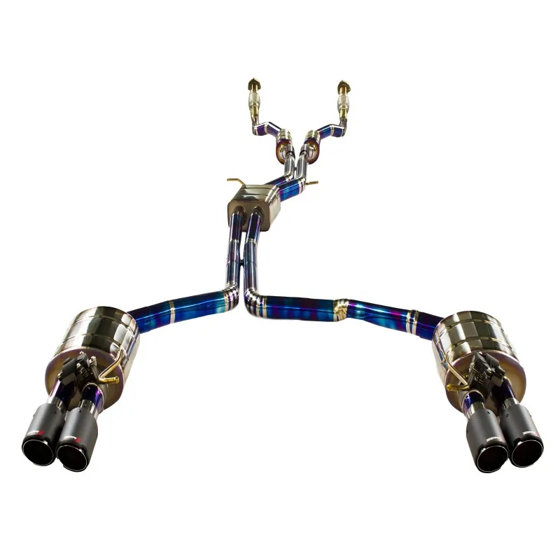 

Customize Exhaust System for A6 2.0T Avant Car Modification With Blue Purple Color Titanium Alloy