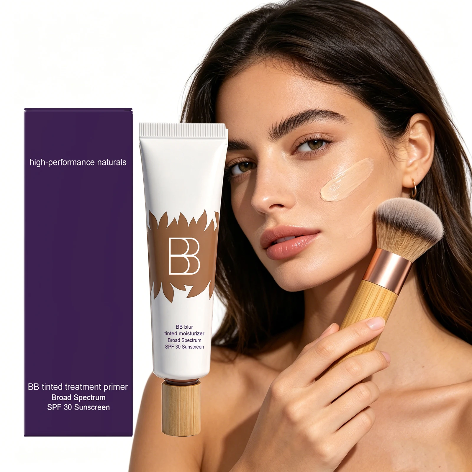 High Coverage Waterproof Foundation BB Cream Set Hydrating Brightening Anti Dark Circle Spf30 Sunscreen Primer Base Face Makeup