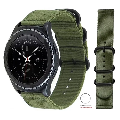 Imagen 2 del producto Correa de nailon de 18, 22, 20 y 24mm para Samsung Galaxy 7, 6, 5, 4, para Amazfit GTR, GTS, Huawei GT2, pulsera deportiva tejida para reloj inteligente