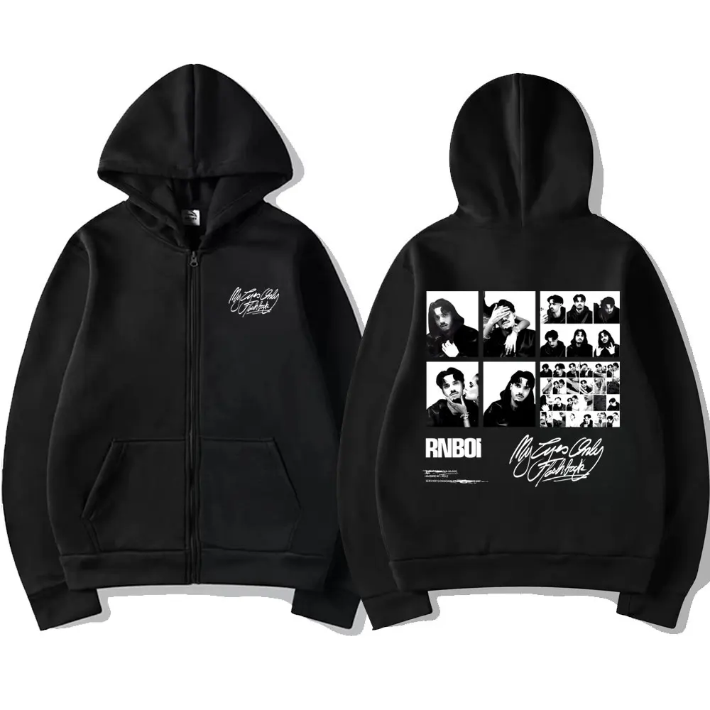 Imagen 3: Sudadera con capucha y cremallera RnBoi My Eyes Only Flashback Album Merch para hombre y mujer, estilo hip hop, moda pop, chaqueta con cremallera, abrigo streetwear