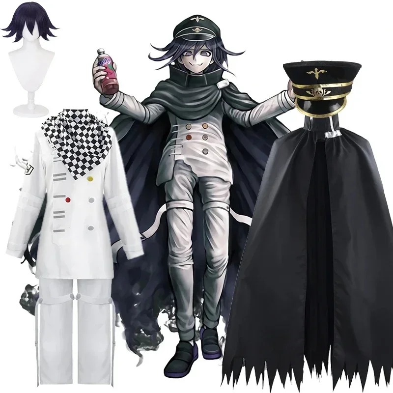 Danganronpa V3 Kokichi Oma Uniforms Scarf Anime Cloak  Costume President Oma Cosplay Cloak Halloween Carnival Costume