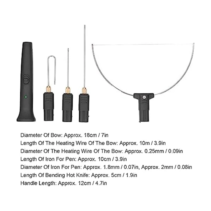 Hot Wire Foam Cutter Kit Foam Cutter For Arbitrary Angle, Wide Application US Plug