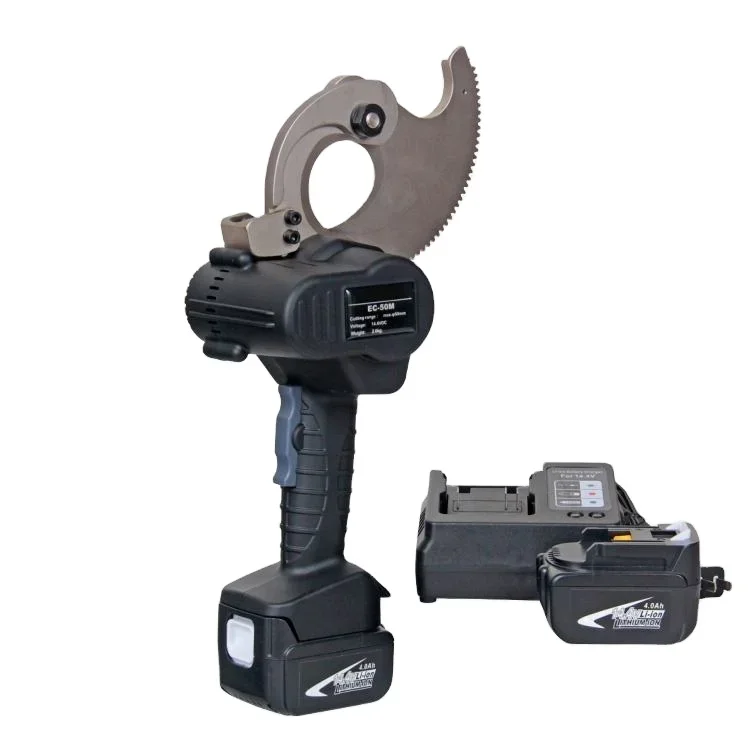 

EC-50M EC-65M Battery Powered Cable Cutter Ratchet Cable Cutter Max 65 Mm Cu Al Cable Wire Scissors