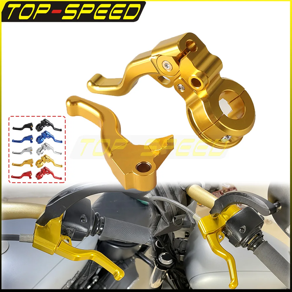 Motorcycle CNC Shorty Easier Pull Clutch Brake Lever Combo Kits For Harley Dyna FXDWGI FXDXT FXDXI FXD FXDSE FXDSE2 FXDBP FXDC