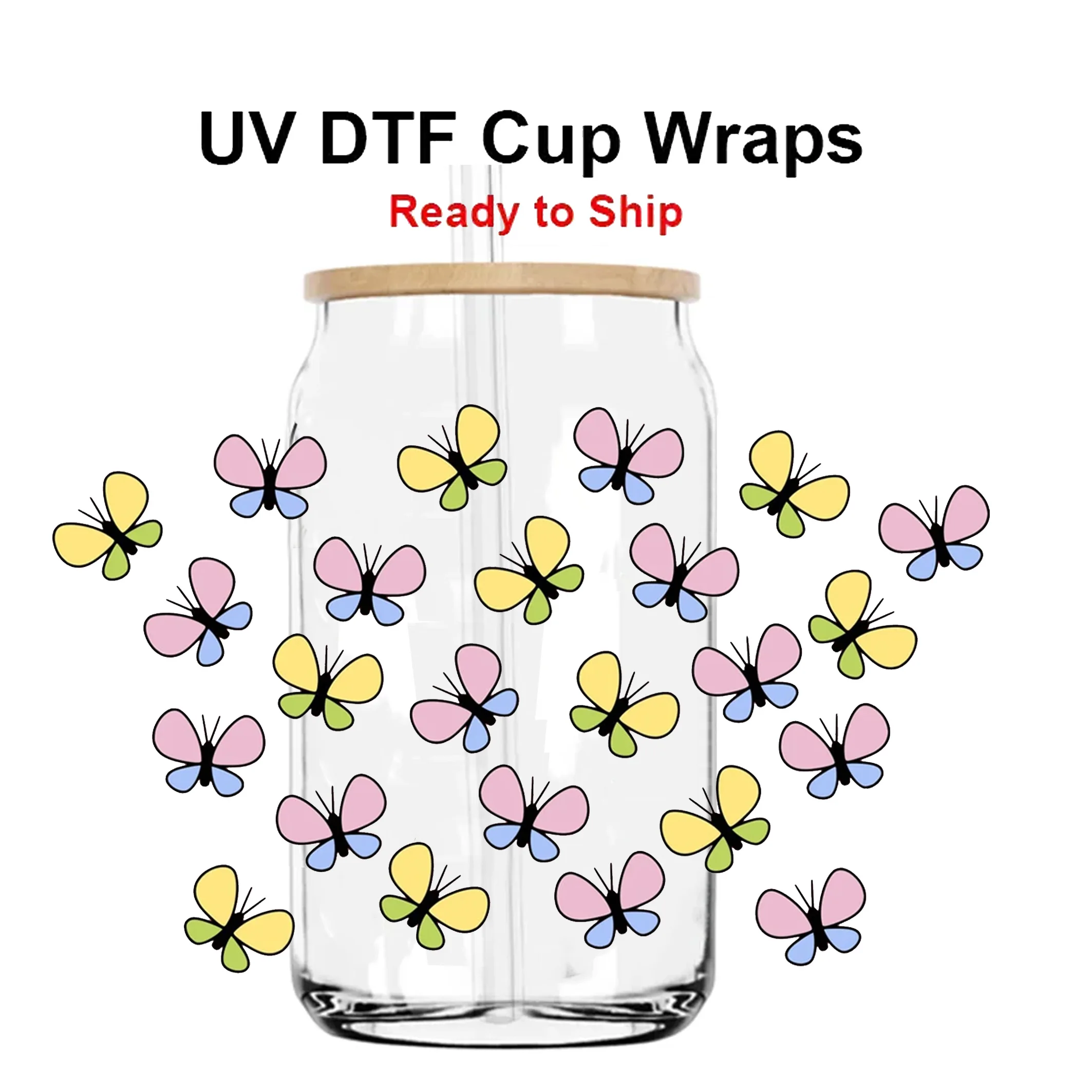 

Custom tumbler wrap transfers design uv dtf waterproof stickers for mugs coffee cups uv dtf pen wrap transfers Stickers