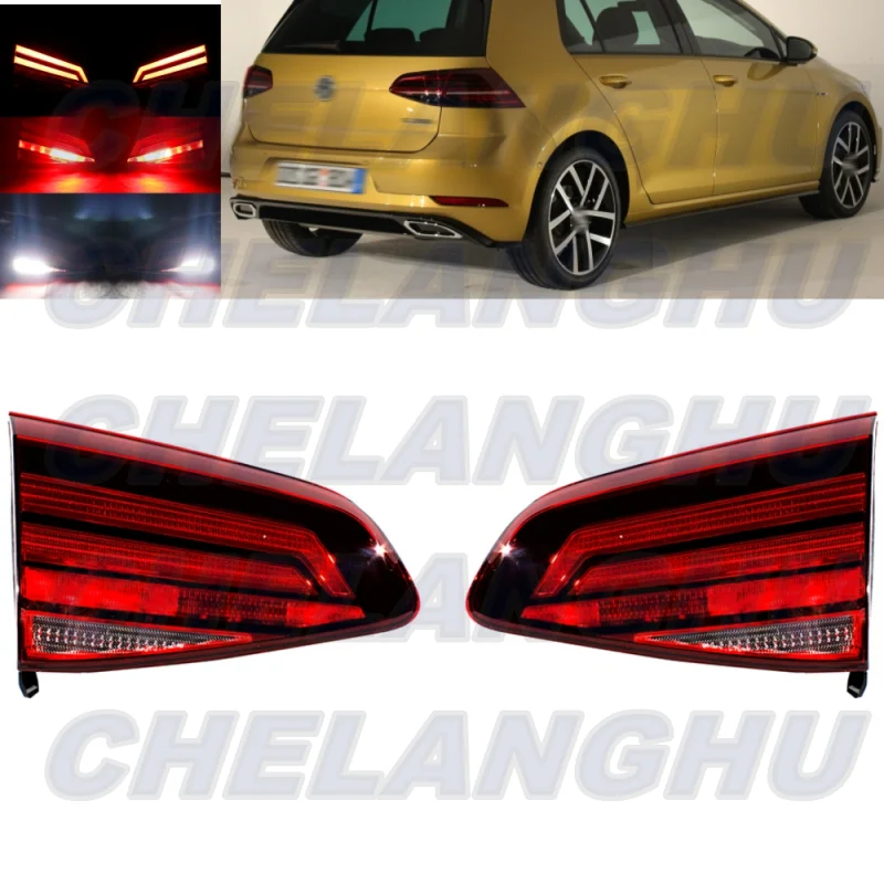 For VW Golf 7.5 mk7.5 hatchback 2017 2018 2019 2020 Pair L+R Inner Side Tail Light Rear Lamp Car accessories