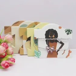 50Pcs kraft paper For YOU  Hairpin Card 9*10cm flower design Jewelry Display Cards DIY THANK YOU hairclip ornaments package