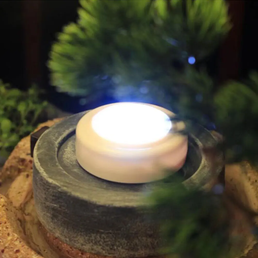 4 Pcs Touch Night Light Regulável Led Tap Portátil Mini Controle Abs Sem Fio Pequeno