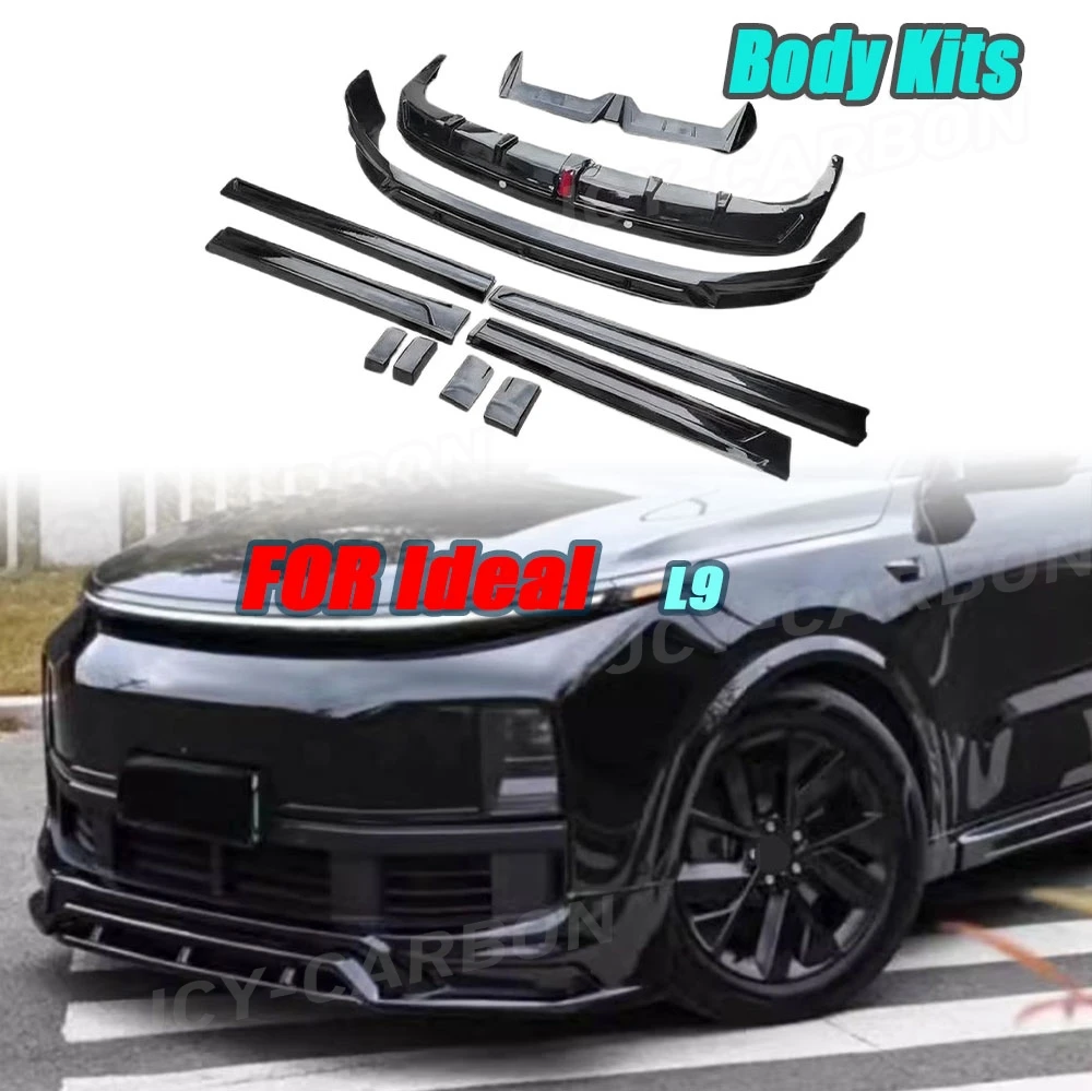 

For Leading Ideal L9 Car Front Lip Rear Diffuser Side Skirts Fender Set Wide Body Kits Car Accessories