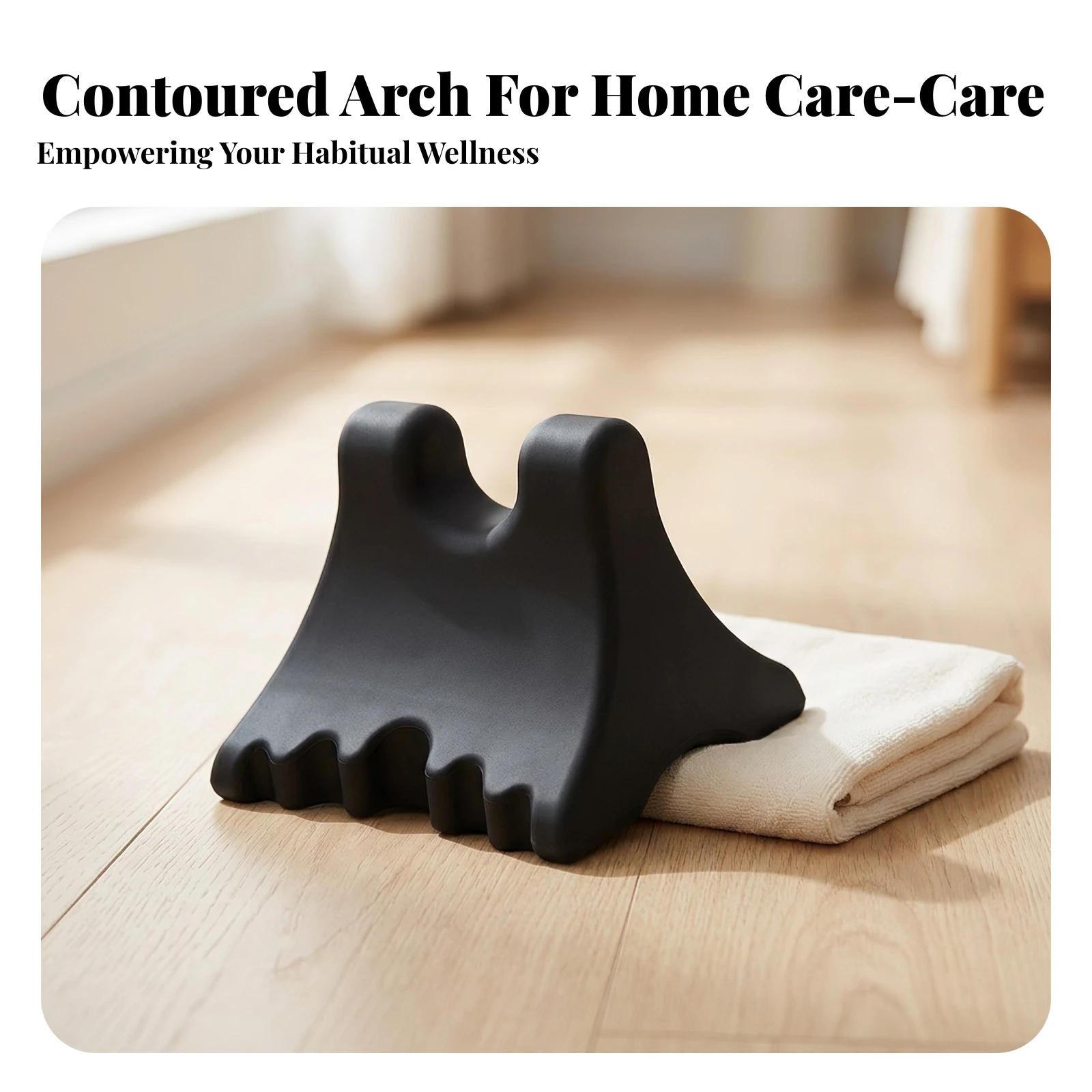 Massage Block with Pressure Points Points Contoured Massage Support Block Compact for Stretching, Home