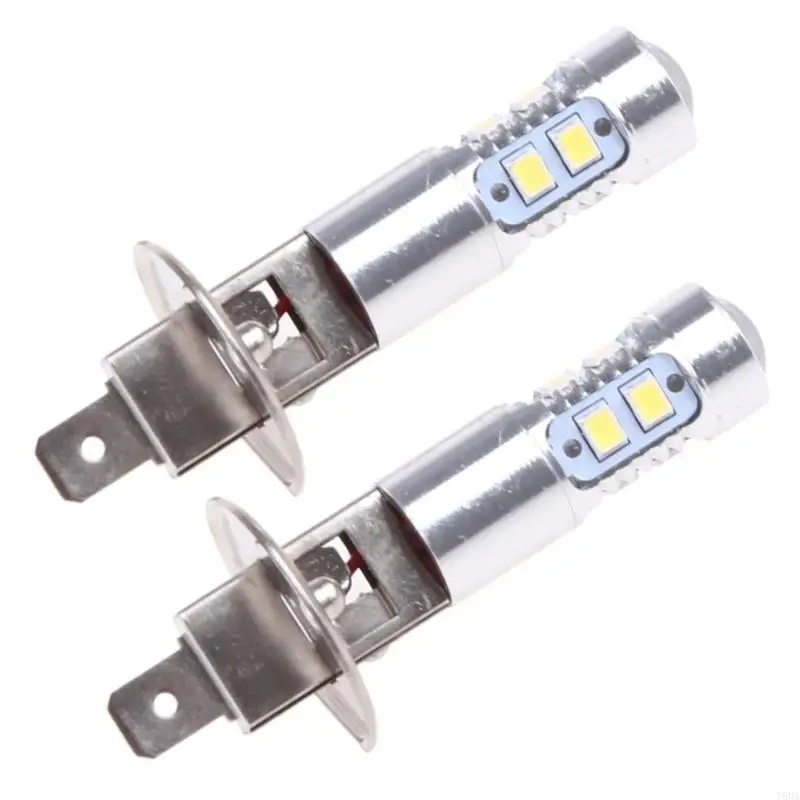 H1 LED Fog Light Bulbs 100W 6000K White Lamp Bulb Standard Replacement High Low Beam Fog Light Auto Car Vehicle 2pcs