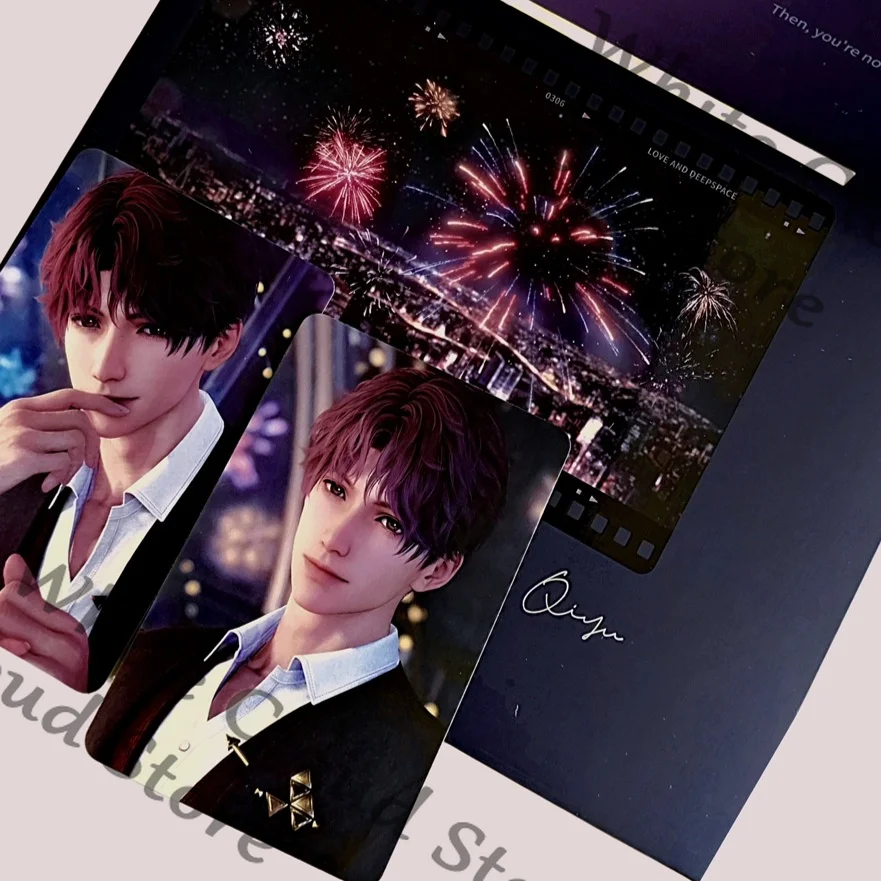 Game Love and Deepspace Rafayel Zayne Xavier Cosplay Genuine Instant Camera Photo Cartoon Collection Card Decoration Ornament