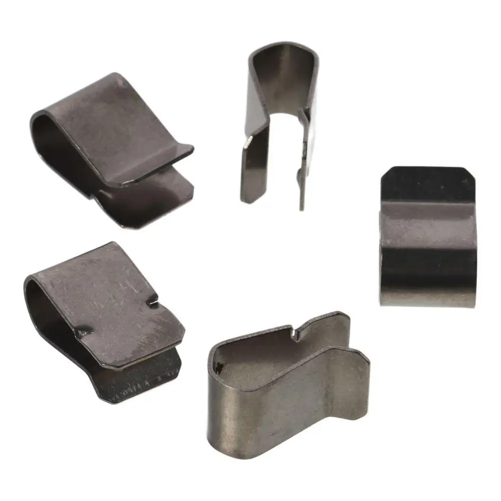 20pcs 304 Stainless Steel U Clip 21.4mm x 12mm Silver U-shaped Clip Stamped Parts U-Type Clip Automobile Structure Connection