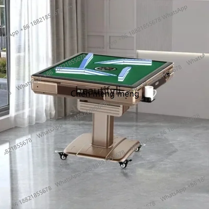 LHY26ss Roller Coaster Mahjong Machine Automatic Folding/Heating Dining Table Dual-Use Mahjong Table Rotorcraft Household