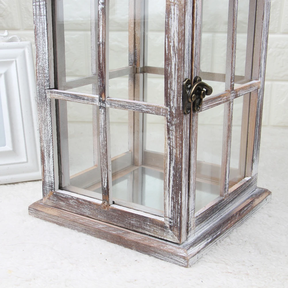 

1Pcs Iron Candlestick Vintage Style Hanging Lantern for Indoor Outdoor Home Wedding Party Decoration Candlestick