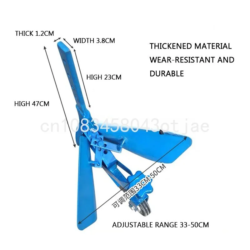 Adjustable micro-till machine ditch opener ditch plow hand-held multi-functional small orchard fertilization ditching