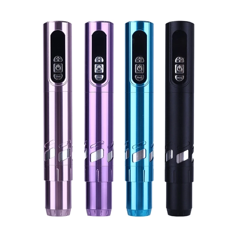 

Wireless Tattoos Machine Pen Strong Motor Battery LCD Digital Display Makeup C1FF