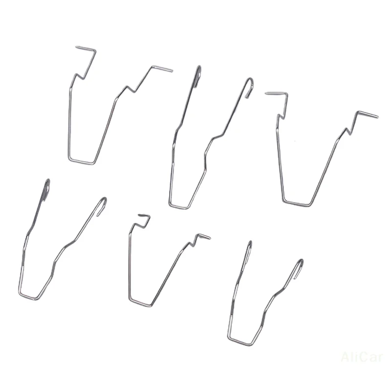 

6Pcs Durable Headlight Bulb Clips, Metal Spring for H1 H3 H4 H7 Auto Headlamp Light Bulb Retainer Spring Clips Buckles