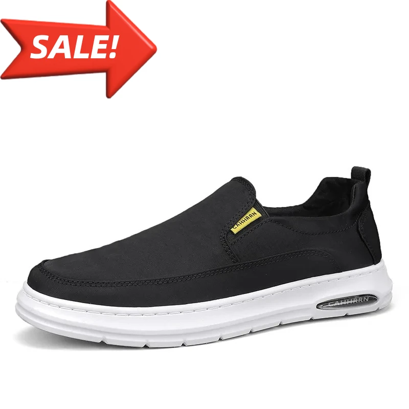 

CAHHRRN Ультралегкие мужские слипоны-лоферы с низким верхом из дышащей ткани Ice-Silk, удобные повседневные туфли для весны, лета, осени и зимы