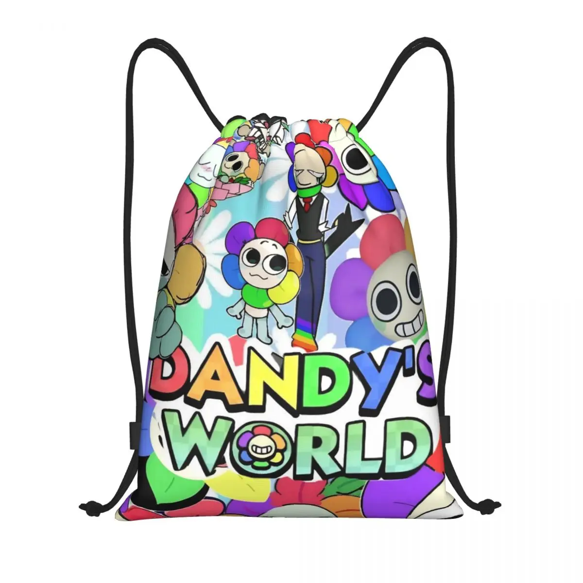حقائب Dandys World برباط حقيبة ظهر رياضية للصالة الرياضية حقيبة سلسلة للمشي لمسافات طويلة