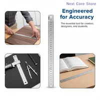 15-100CM Stainless Steel Straight Ruler Stationery Drafting Supplies Precision Double Sided Measuring Tool With Graduations 3
