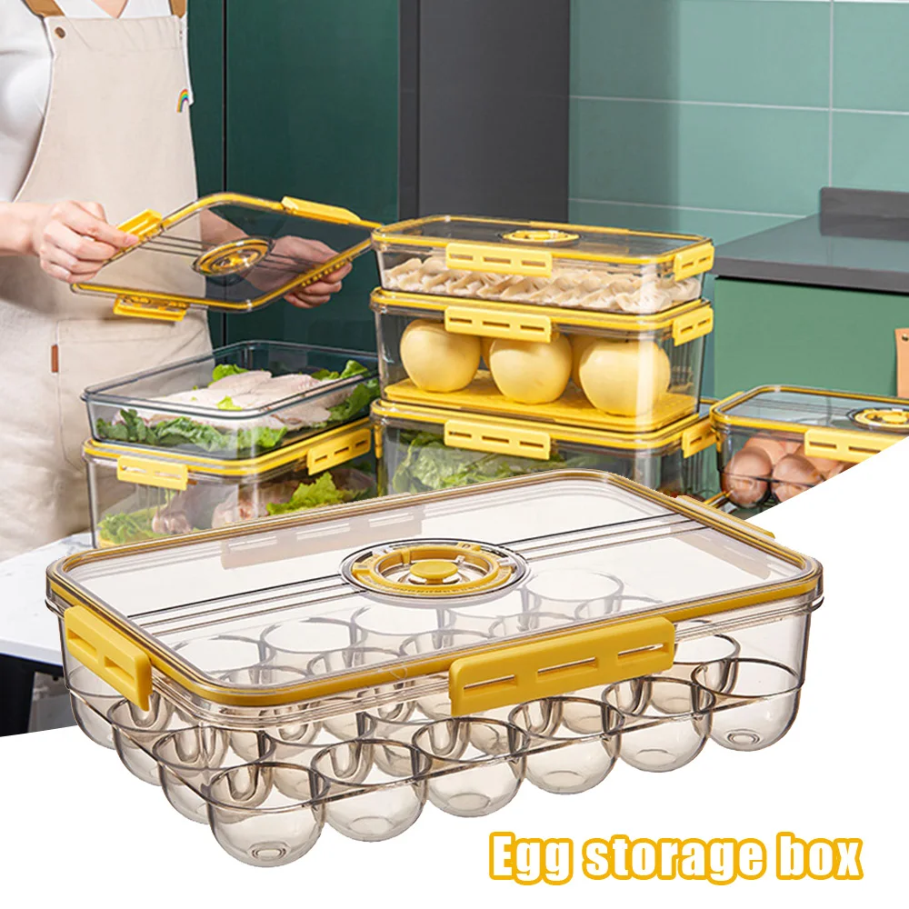 Grid Egg Storage Box Portable Egg Holder Container for Outdoor Camping Picnic Eggs Box Case Kitchen Organizer Case For Kitchen