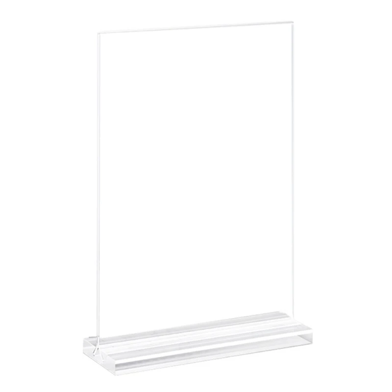 아크릴 사인 홀더 테이블 사인 디스플레이 홀더 투명 데스크탑 디스플레이 홀더