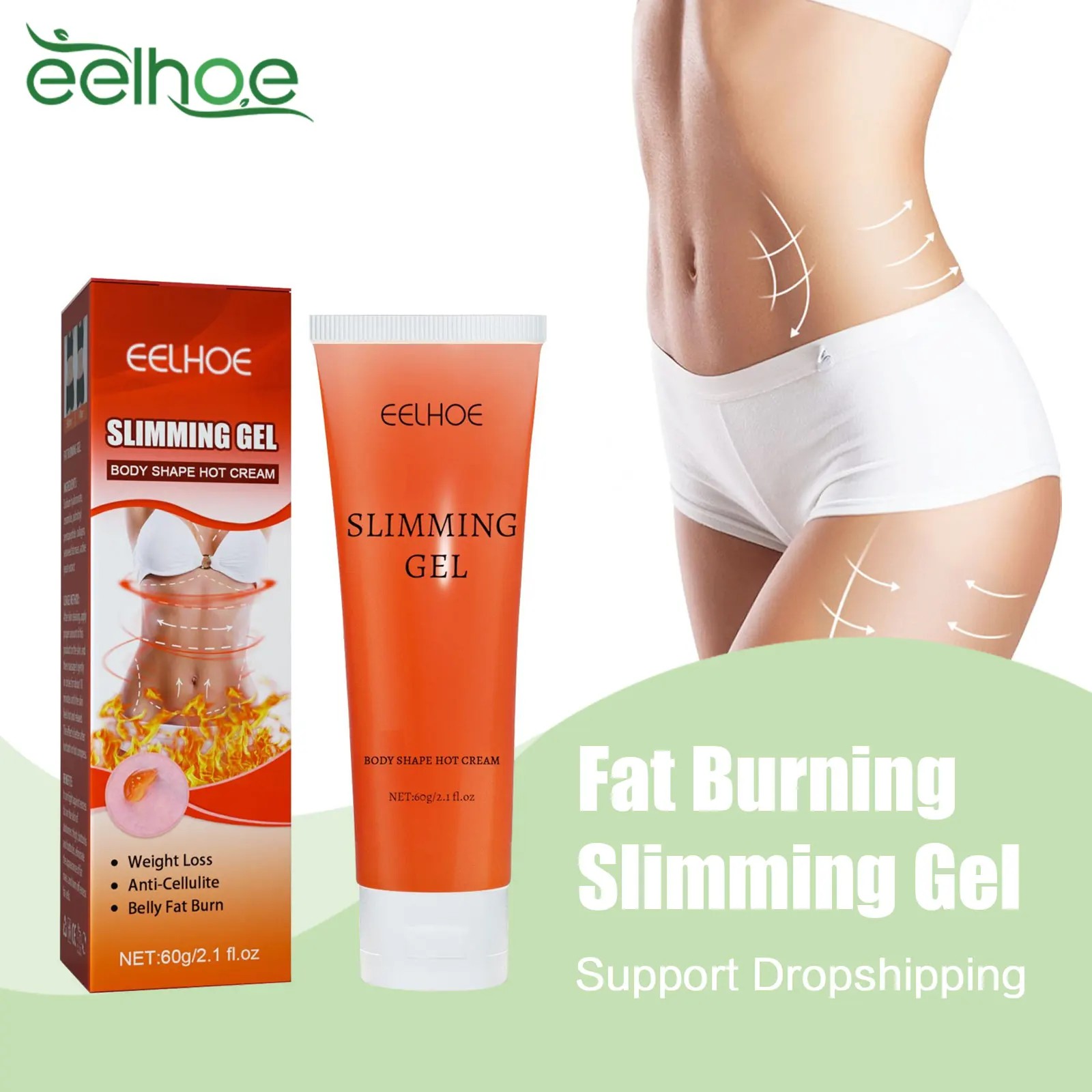 

Slimming Gel Fat Burning Hot Cream Remove Belly Waist Arm Leg Fat Promote Metabolism Full Body Sculpting Anti-Cellulite Products