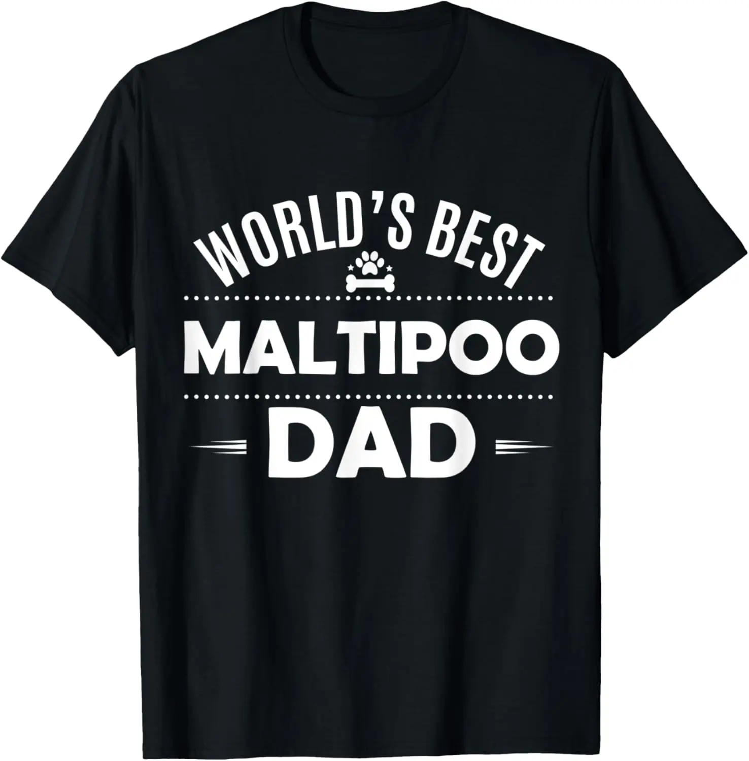 Mens World's Best Maltipoo Dad T Shirt - Maltipoo Dog Lover Tee