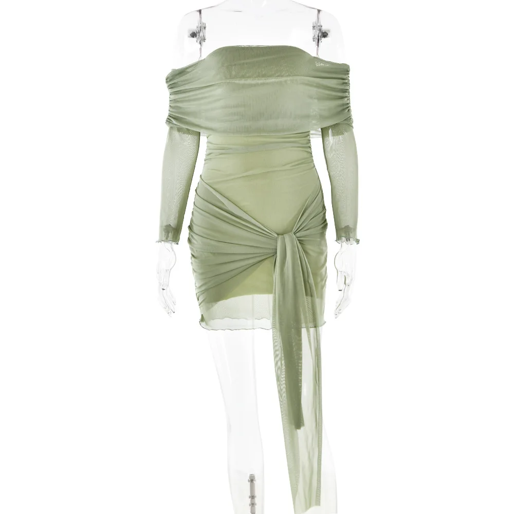 Vestidos ajustados Maxi mujer verano recorte Web patrón fiesta club nocturno noche caliente salir Sexy atrevido atrevido revelando Ins único