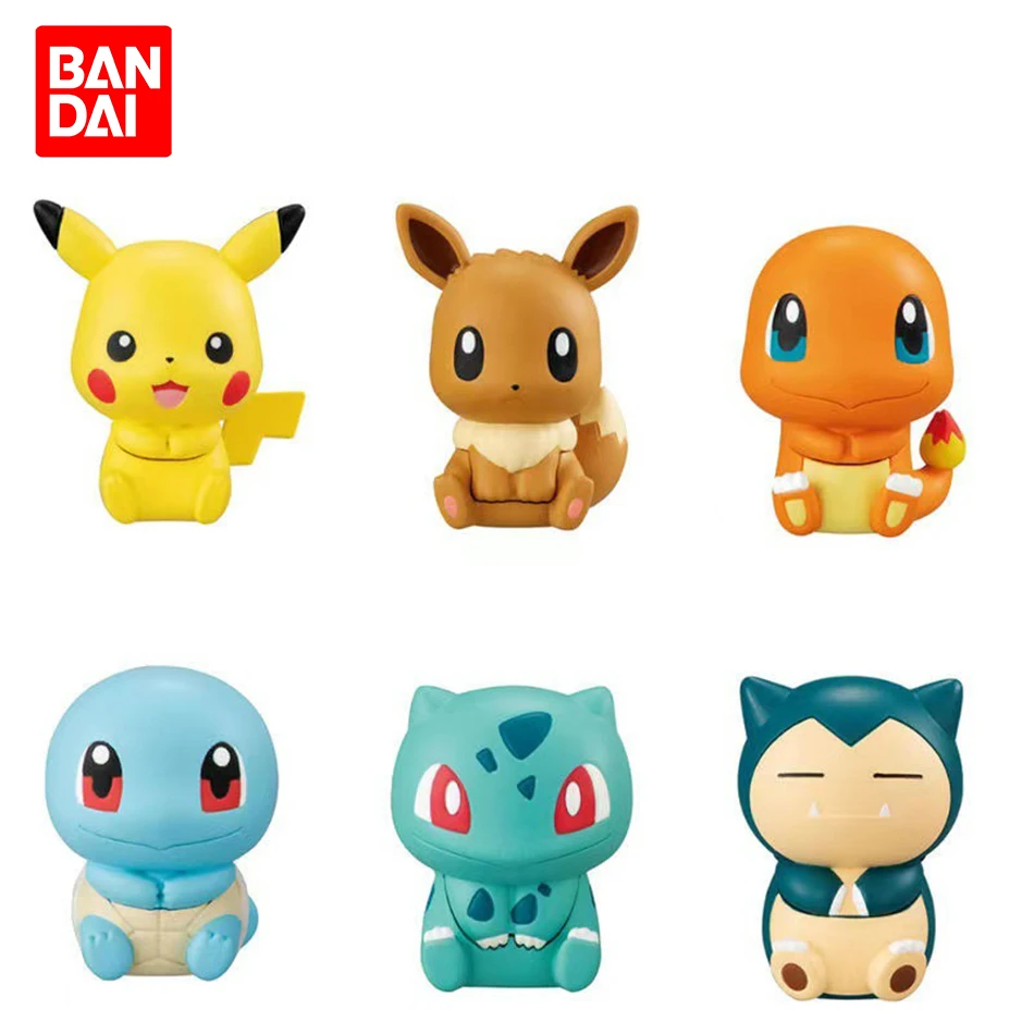 6pcs Pokemon Pikachu Anime Toys Dolls for Kids Action Figure Toy Charmander Squirtle Cartoon Doll Boys Girls Child Birthday Gift