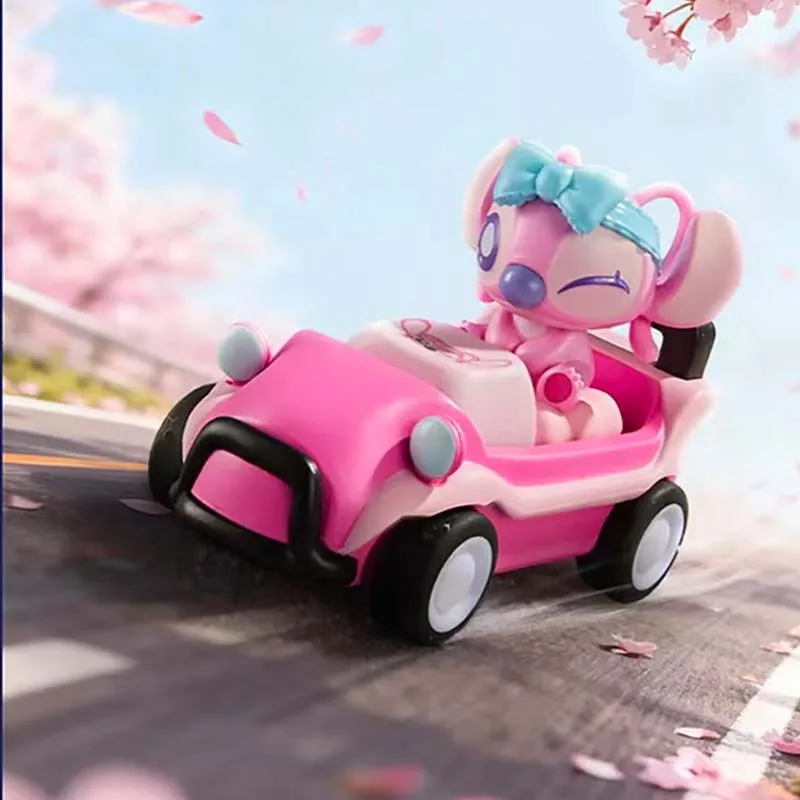 오리지널 스티치 알로하 로드 블라인드 박스 토이 세트 수집용 자동차 귀여운 캐릭터 키캡 스트레스 해소 장난감