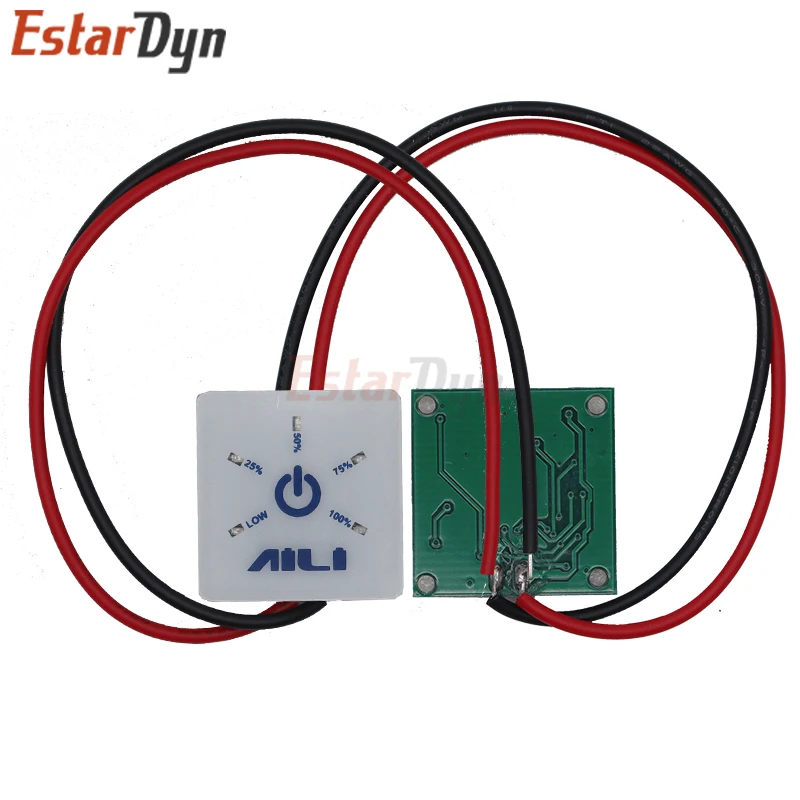 Mini Battery Capacity Indicator Power Level Display 1S 2S 3S 5S Li-ion 12.6V 12V Lead acid 4S Lifepo4 with undervoltage warning