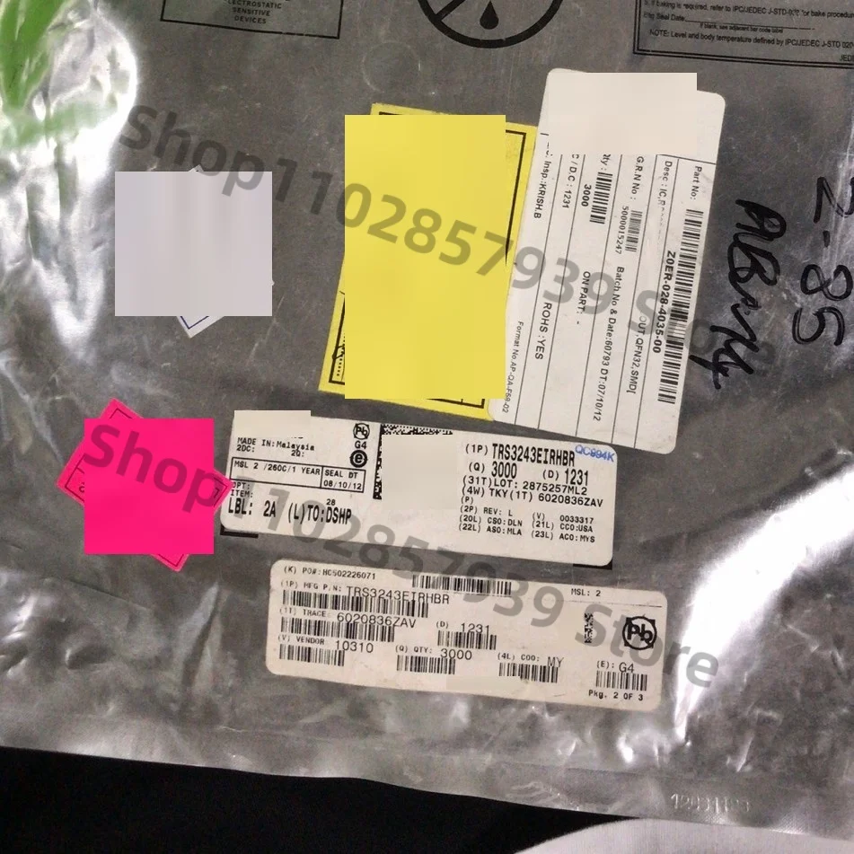

TRS3243EIRHBR RS43EI QFN-32 оригинальное место, бесплатная доставка 10 шт./лот