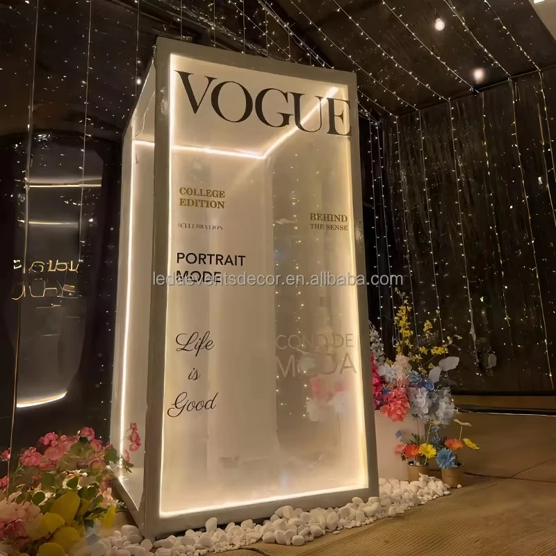 

Современное событие, вечеринка, фотостудия, свадебная сцена, украшение, железная рамка, светоизлучающий диод, освещение, коробка для журналов