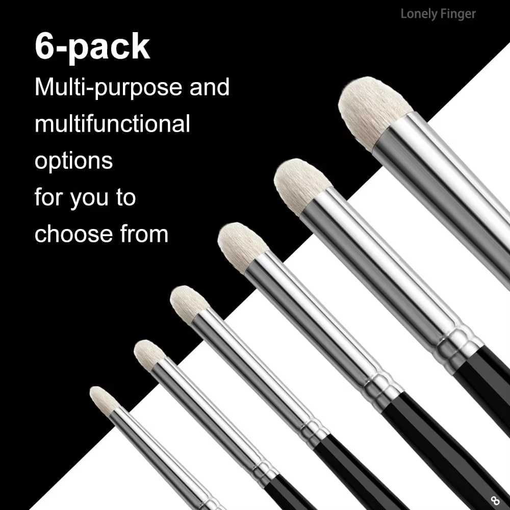 6pcs Round Drybrush Set Painting Modellers Brushes Fine Detail Dry Brush Miniature Drybrush Professional Art School Supplies