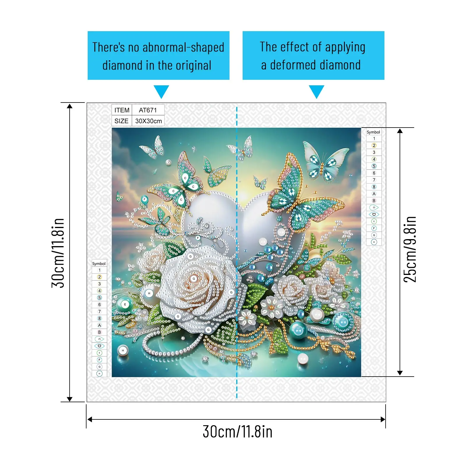 DIY Beautiful flowers 5D Special Shape Diamond Art Kits for Beginners,Diamond Art Painting Kits for Home Wall Decoration Gift