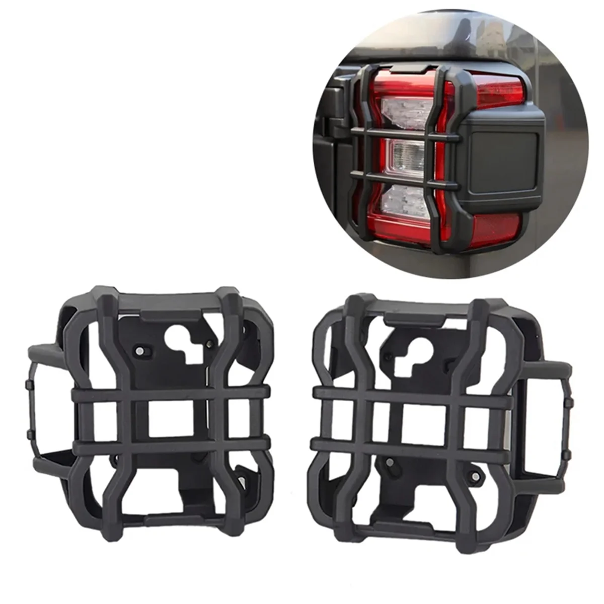 إطار إضاءة خلفي لسيارة جيب Wrangler JL JT-غطاء فرامل خلفي ، واقي ، غلاف واقي