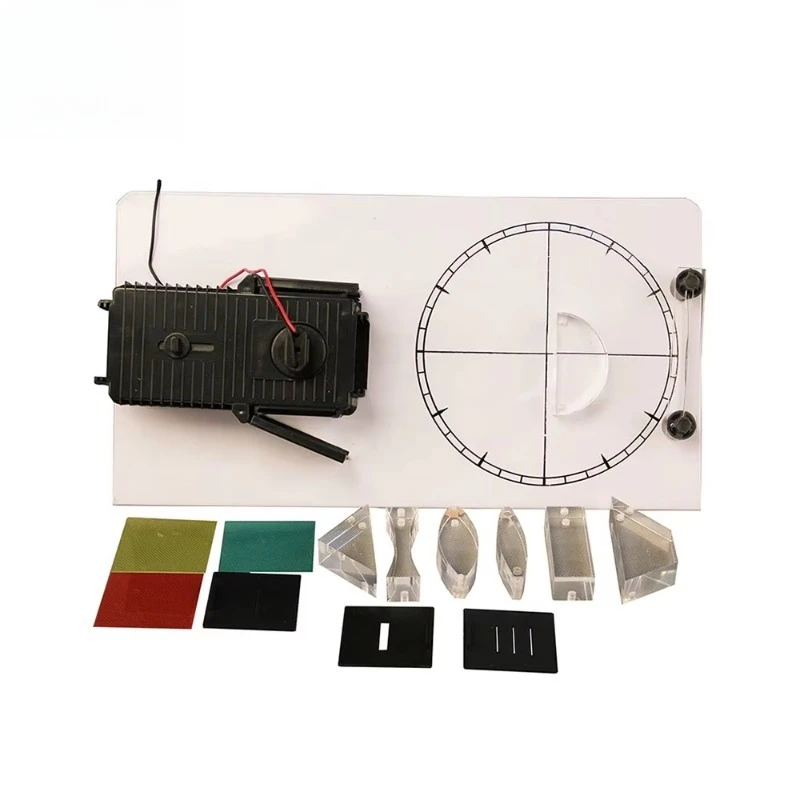 Whiteboard optical demonstration set for school experimental physics laboratory