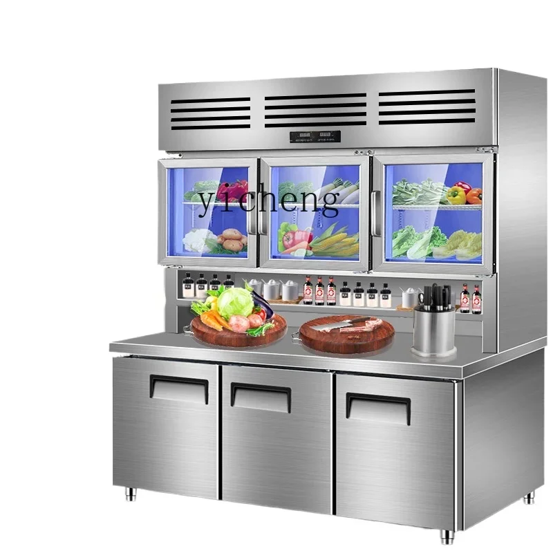 

XL kitchen stainless steel child and mother cabinet commercial refrigeration and freezing and preservation integrated