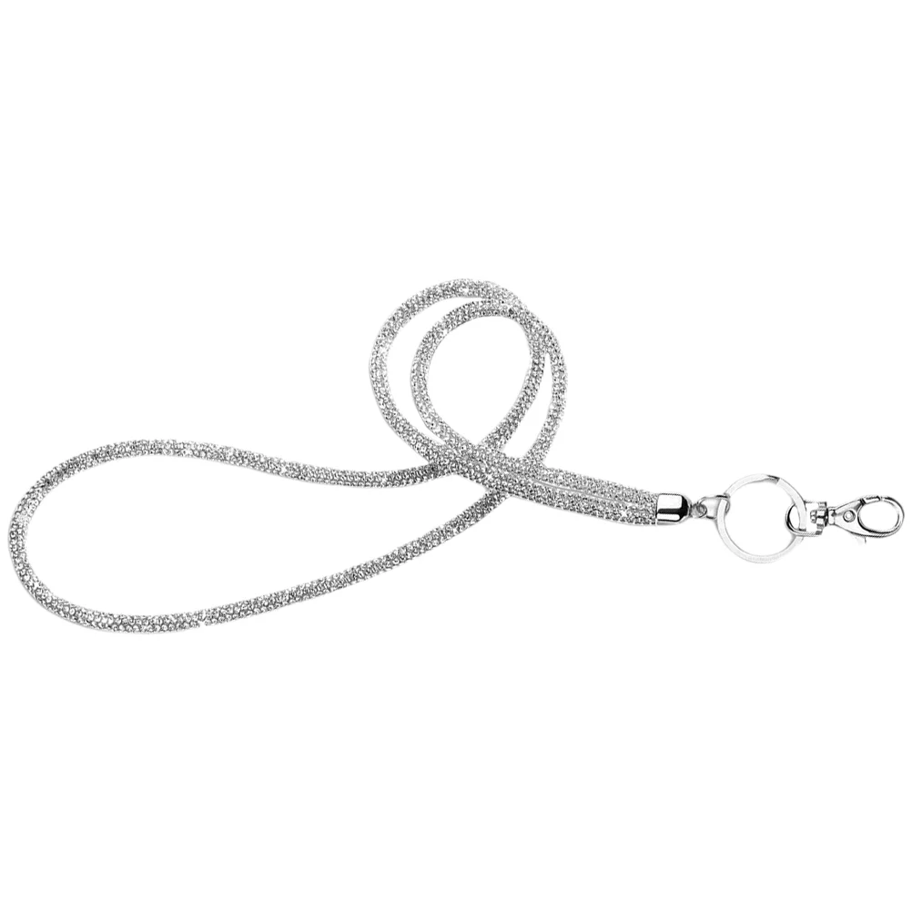 ラインストーンストラップ 電話バッジ 教師用ストラップ IDバッジ キーネックキー ブレイクアウェイダイヤモンド