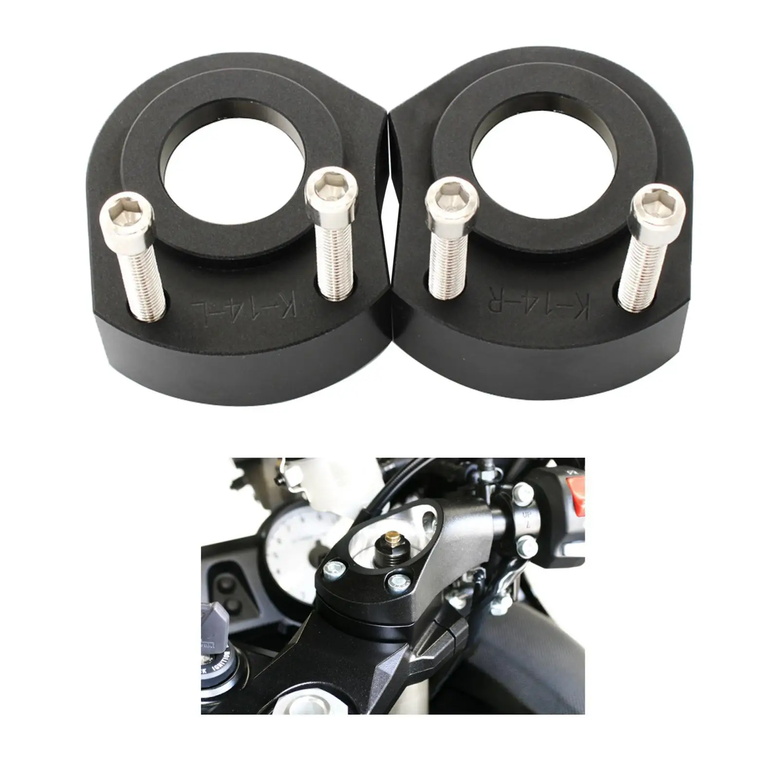 

" Handlebar Riser Spacer Kit for 2006-2018 -Advanced manufacturing technology, high reliability and high performance
