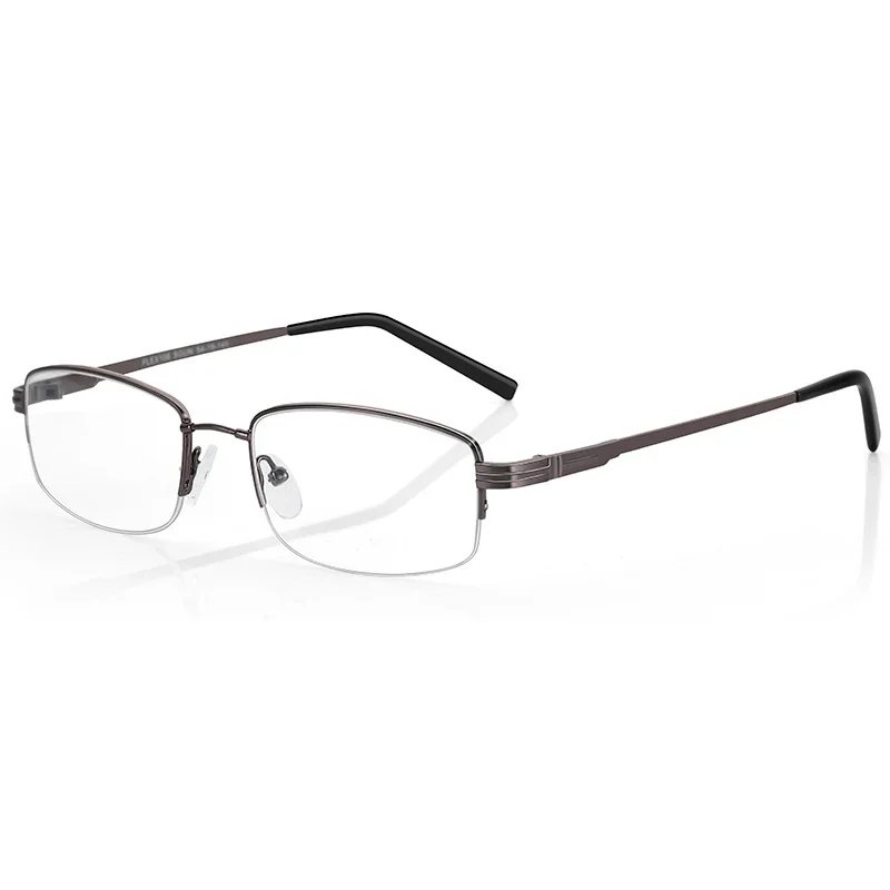 ZENOTTIC 2024 Fashion Titanium Half Rimmed Glasses Frame Women Men Ultralight Memory Metal Flexible Spectacles Eyewear