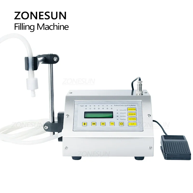 ZONESUN GFK-160A 5-3500ml Diaphragm Pump Digital Control Juice Essential oil Bottle Water Liquid Filling Machine Dosing Filler