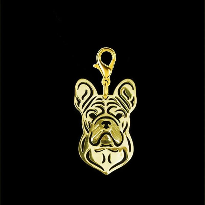 Llavero Manual de perro Bulldog Francés con cierre de langosta de 11mm, llaveros de joyería de moda, accesorios estéticos para mujer